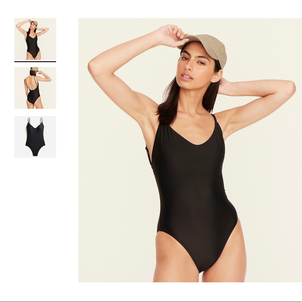 NWT j. crew black bathing suit Size 0 XS
